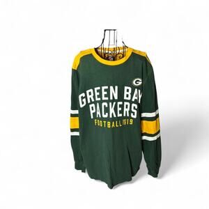 Green Bay Packers "Football Est. 1919" Long Sleeve Shirt - Men's XL